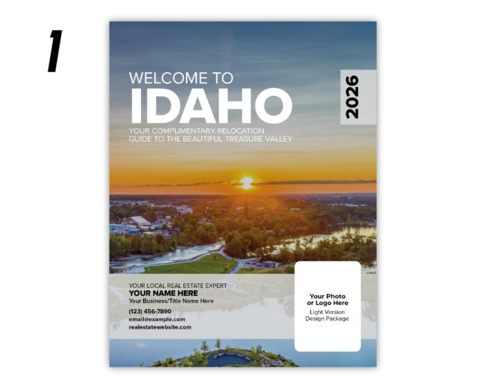 Relocation Guide Cover PDF & Landing Page Package - Idaho Relocation Guide